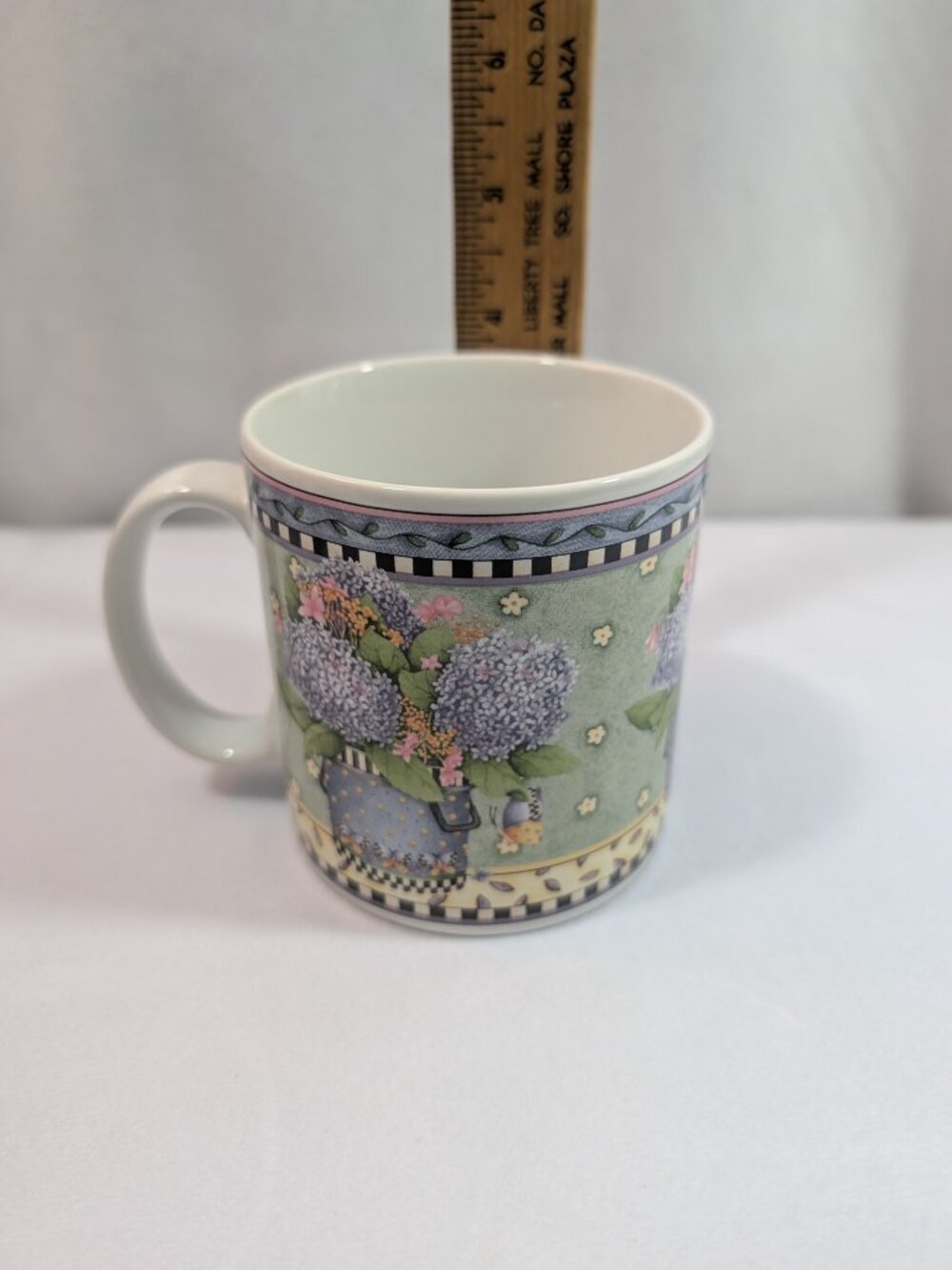 Vintage Sakura Debbie Mumm Spring Bouquet Mugs Set of 4 1999 - Picture 4 of 4